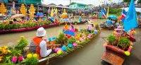 Thaiföld - Úszó Piac - Damnoen Saduak
